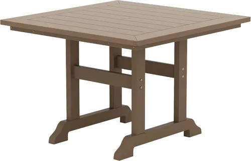 Vista 7 de Muebles Mesa de Comedor Rectangular Adirondack de 37 Pulgadas de Ancho x 71 Pulgadas de Largo, Resistente a los Rayos UV y a la Decoloración para su