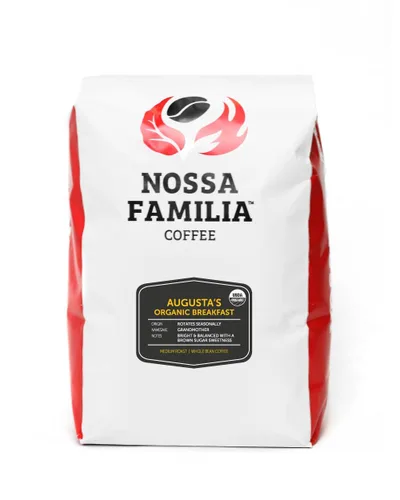 Vista 11 de Nossa Familia Granos de café molido de tostado medio orgánico de comercio justo, suave, equilibrado y bajo amargor, procedente de pequeñas granjas