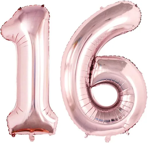 Vista 117 de Goer, conjunto de globos de papel aluminio para decoraciones de cumpleaños, globos de las letras de feliz cumpleaños y de números Oro