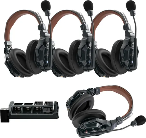 Vista 15 de Auriculares inalámbricos estéreo master Hollyland Solidcom C1 Pro ENC dúplex completo de 335m comunicación de equipo con silenciamiento PTT