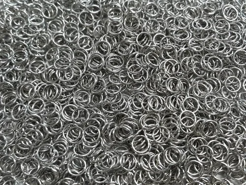 Vista 14 de Anillos de salto de aluminio brillante de 1 libra 14G 1/2" ID (más de 1150 anillos)