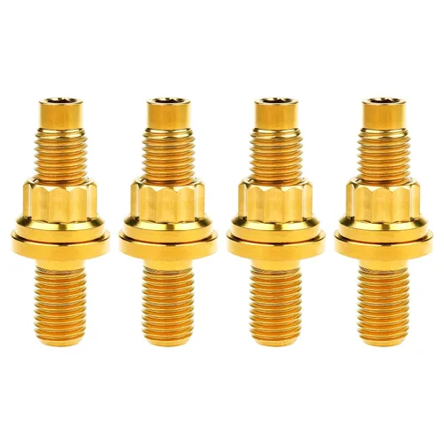 Vista 26 de Tornillo de titanio M8 M10x45 54 55 2.559 in paso 1.25 Kit de pernos de escape automotriz Kit tornillos, tuercas y arandelas Kit de 4 piezas