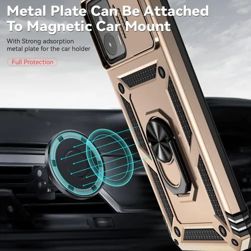 Vista 6 de Funda para Moto G 5G 2023, [No para la versión 2022] con protectores de pantalla y cubierta de cámara, [Grado militar] cubierta probada contra