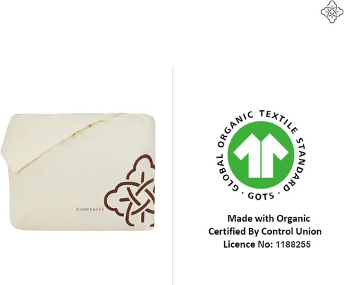 Vista 7 de Bioweaves Funda de colchón 100% algodón orgánico, protector de colchón acolchado con guata de algodón suave, bolsillo de 20 pulgadas de profundidad