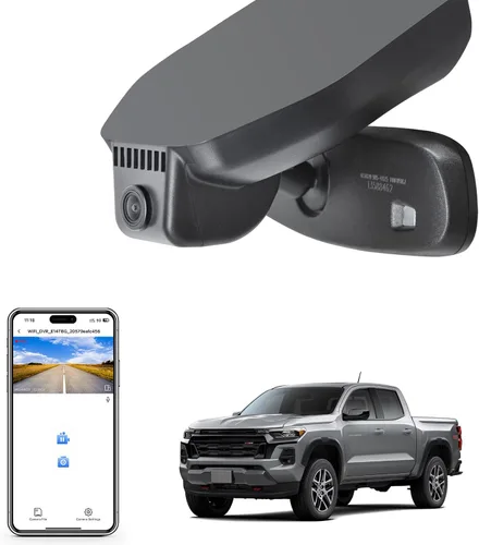 Vista 15 de Mangoal Cámara de tablero 4K para GMC Canyon 2015-2022 WD Elevation AT4 Denali (modelo A), aspecto OEM integrado, video UHD 2160P, WiFi integrado