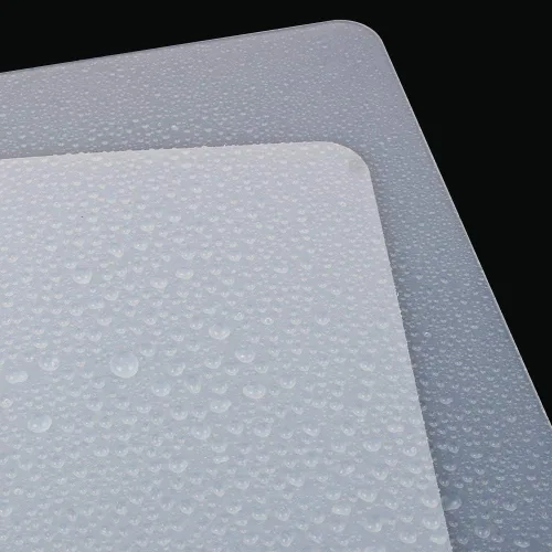 Vista 4 de Webake Tapete de escritorio transparente, protector de encimera de silicona, resistente al calor, 23.6 x 15.7 pulgadas, cubierta de estufa