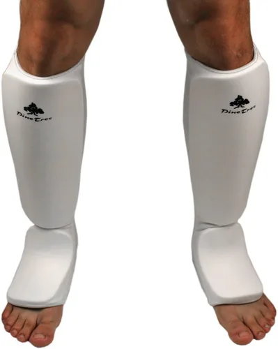 Vista 3 de Espinillera de tela y protector de empeine para artes marciales, taekwondo, entrenamiento de karate, deportes Negro