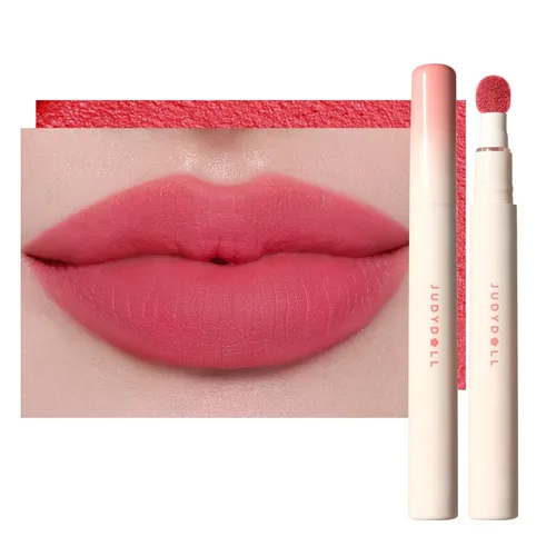 Vista 9 de JUDYDOLL - Lápiz labial para mujer, color rojo mate, larga duración N12 Toffee Peach
