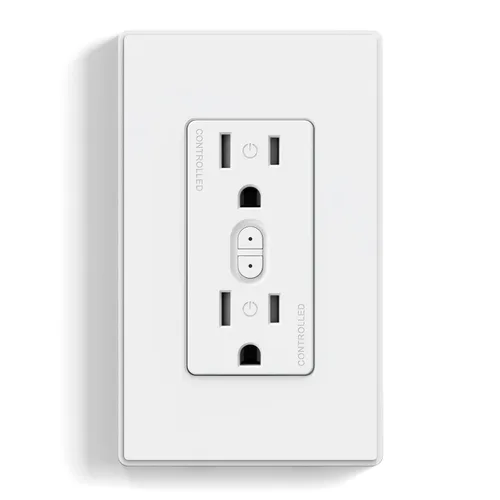 Vista 12 de ELEGRP Enchufe inteligente, toma inteligente de pared compatible con Alexa y Google Assistant, receptáculo inteligente Wi-Fi de 2.4 GHz