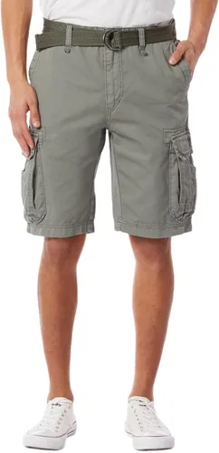 Vista 33 de Unionbay Survivor pantalones cortos de cargo con cinturón para hombre