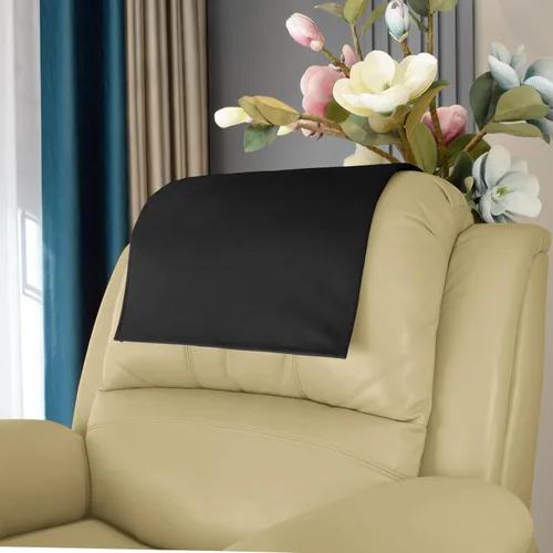 Vista 9 de Funda Antideslizante para Reposacabezas de Fundas de Muebles, Protector de Reposacabezas de Piel Sintética para Silla Reclinable, Funda Protectora
