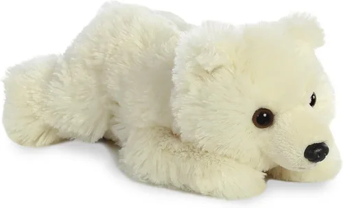 Vista 30 de Aurora® Adorable Mini Flopsie™ Mei Mei™ Animal de peluche, facilidad juguetona, compañeros atemporales, color blanco, 8 pulgadas
