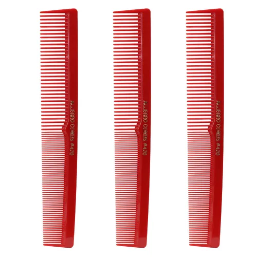 Vista 12 de Allegro Combs Peines de corte para peluqueros 420, peine para barba, bigote, para hombres, mujeres, niños pequeños, trenzados, separación del Azul