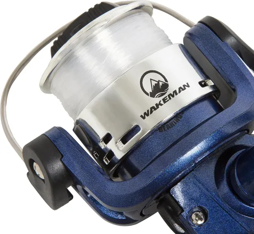 Vista 4 de Fiberglass Fishing Rod and Spinning Reel Combo - Swarm Series Collapsible Fishing Gear for Catching Bass, Trout, Catfish, and More by Wakeman