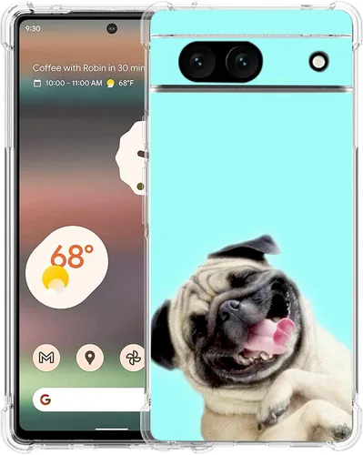 Vista 33 de Funda para Google Pixel 7a, diseño de mariposas azules, rosas, protección contra caídas, a prueba de golpes, TPU de cuerpo completo, resistente a