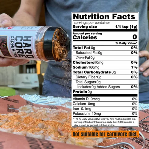 Vista 2 de Hardcore Carnivore Condimento cajún (agitador de 10.5 onzas) hecho en Texas, mezcla auténtica para gumbo, frijoles rojos y arroz, jambalaya y más
