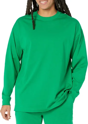 Vista 14 de Amazon Essentials Camiseta de algodón orgánico de manga larga para hombre, transpirable, de peso medio Negro