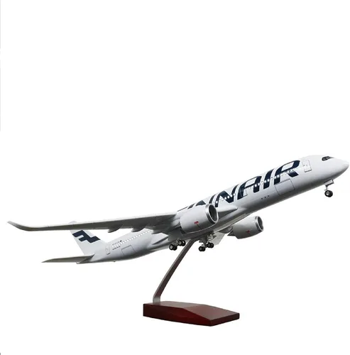 Vista 10 de Modelo a escala 1:130 de 24 horas, modelo de avión a escala 1:130, modelo de avión, estatua de avión, modelo de avión fundido a troquel con luz LED