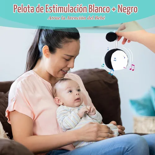 Vista 3 de vocheer Juguetes para bebés de alto contraste para recién nacidos, set