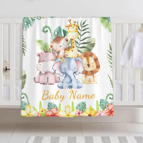 Vista 11 de Manta de bebé personalizada para niñas y niños, manta de bebé personalizada con nombre para niños pequeños, niños, ducha, recién nacidos, guardería