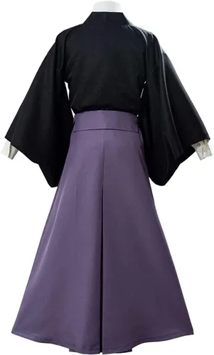 Vista 2 de Yugi Tsukasa - Disfraz de cosplay para hombre, uniforme de Hanako kun, conjunto completo de kimono japonés