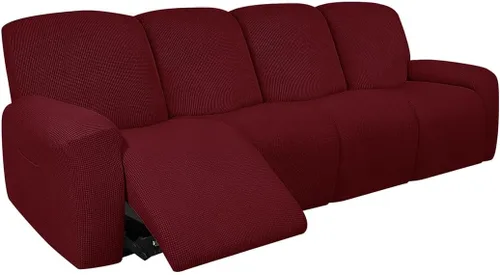 Vista 36 de vctops Fundas elásticas resistentes al agua, para sofá reclinable, suaves y lisas, con correa elástica antideslizante, protector de muebles