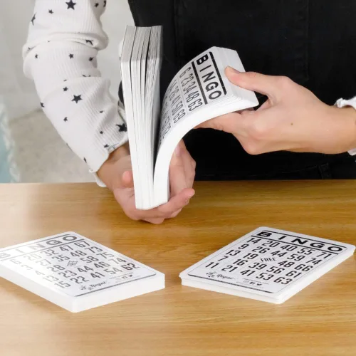 Vista 6 de Regal Bingo - Hojas de bingo clásicas de solo 6 x 4 pulgadas, hojas de bingo blancas reutilizables para noches de juegos familiares, fiestas