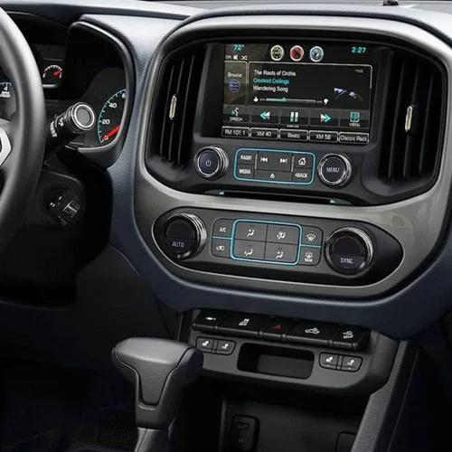 Vista 4 de Cubierta de perilla de audio de CA compatible con Chevrolet Chevy Colorado GMC Canyon 2015-2022 consola central control de clima automático señal