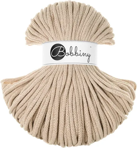 Vista 17 de Bobbiny Cordón trenzado de macramé prémium de 0.197 in (rubor), 108 yardas/330 pies (100% algodón reciclado)