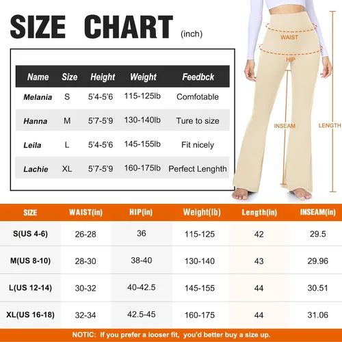 Vista 6 de Pantalones de yoga con corte de bota para mujer, leggings acampanados para mujer, cintura alta, cruzado, entrenamiento, salón, parte inferior