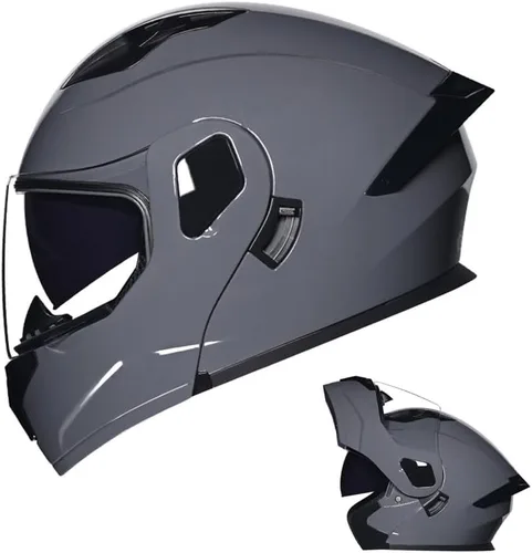 Vista 6 de Casco modular de motocicleta, para adultos jóvenes y jóvenes, casco deportivo dual para motocicleta, casco para moto de nieve, bicicleta de calle