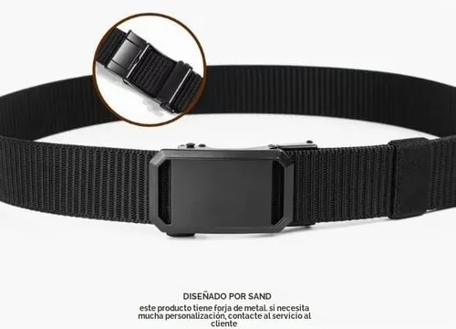Vista 2 de Duty Quick Men's Tactical Belt-Release Metal Buckle Belt,suits for waist size 28"-42" Negro