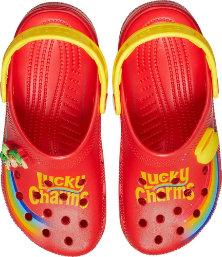 Vista 4 de Crocs Zuecos clásicos unisex para hombres y mujeres con dijes de la suerte