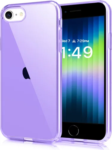Vista 10 de JJGoo Funda compatible con iPhone SE 2022/2020, compatible con iPhone 7 8, transparente, suave, transparente, a prueba de golpes, delgada, delgada