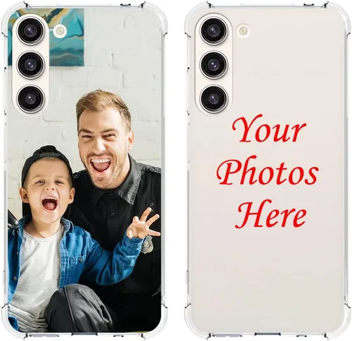 Vista 16 de Funda de teléfono personalizada para Galaxy S23, funda para múltiples fotos con parachoques de TPU ultra delgada, collage personalizado de múltiples