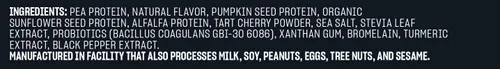 Vista 3 de Vega Proteína deportiva de vainilla en polvo premium, vegana, sin OMG y proteína deportiva de primera calidad, vegano, sin OMG