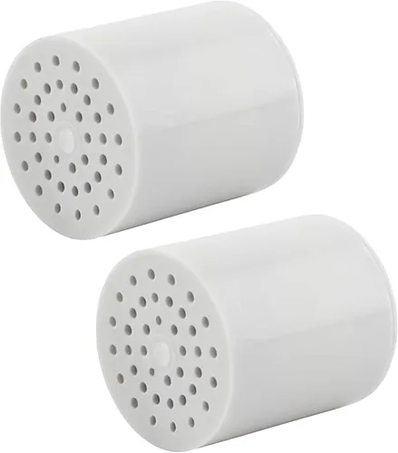 Vista 5 de Cartucho de ducha universal de 15 etapas Tratamiento de agua dura, elimina cloro, metales pesados y sedimentos, vitamina C y bolas de pH alcalino