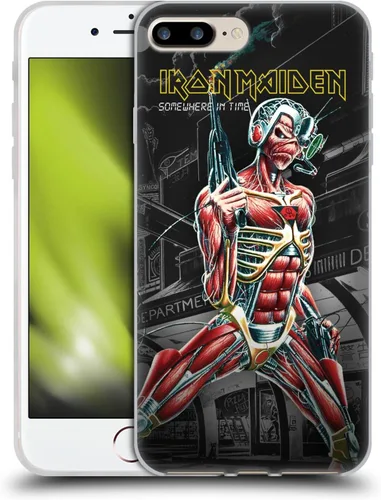 Vista 204 de Head Case Designs Funda de gel suave con licencia oficial de Iron Maiden Brave New World, compatible con Apple iPhone 7 Plus/iPhone 8 Plus Nuevo