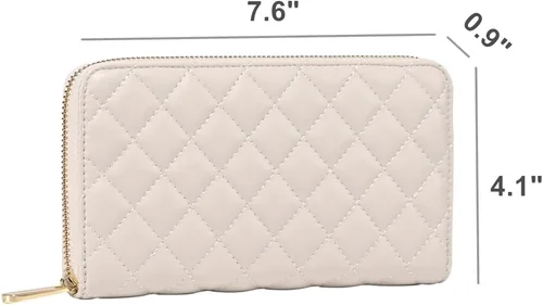 Vista 6 de Cartera de viaje de piel auténtica de lujo con cremallera alrededor Organizador de tarjetas de gran capacidad Clutch clásico para hombres