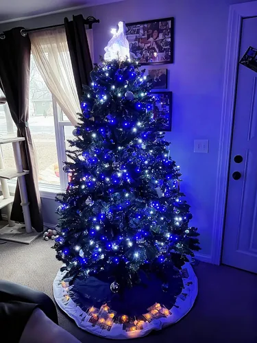 Vista 3 de WISD - Cadena de luces de Navidad al aire libre 200 LED 13m luces de hadas centelleantes para interiores, enchufables para decoración de árbol