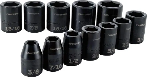 Vista 4 de CRAFTSMAN Juego de llaves de impacto, métricas, 1/2", 12 piezas (CMMT15885)