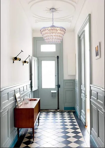 Vista 6 de Wellmet Candelabros de Cristal de 20 Pulgadas, 6 Luces 5 Niveles Luz de Cristal, Luces Colgantes de Techo Ajustables, Lámpara Colgante Moderna