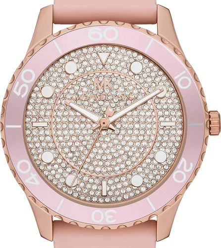 Vista 4 de Michael Kors Reloj Runway de acero inoxidable MK6979 - Reloj de cuero de tres manecillas Runway