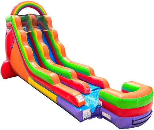 Vista 17 de TentandTable Tobogán acuático inflable para niños y adultos, diversión acuática gigante de grado comercial, incluye soplador de aire eléctrico, 35