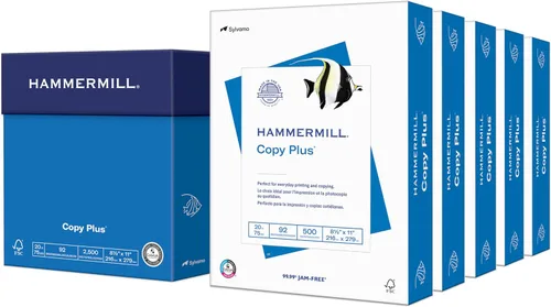Vista 10 de Hammermill Papel para impresora, 20 lb Copy Plus, 8.5 x 11 - 1 resma (500 hojas) - 92 brillante, 105007R
