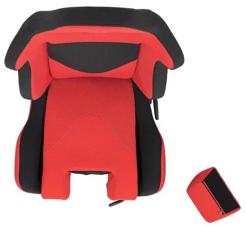 Vista 7 de OpenWheeler Racing and Flight Sim Seat, Simulator Cockpit. Sliding Rails Included. Red on Black. Breathable Fabric Upholstery