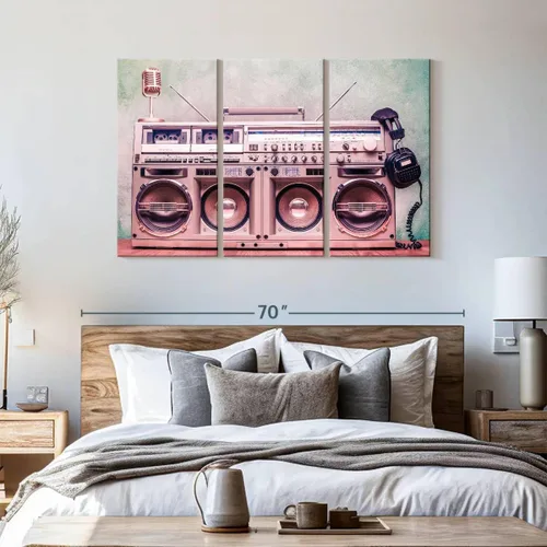 Vista 59 de Elephant Stock BW - Reproductor de discos de vinilo para pared, lienzo horizontal, decoración de pared de sala de estar de 3 piezas, impresión
