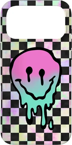 Vista 22 de Blah Drippy Pink Teal Y2K Graphic Case for iPhone 17