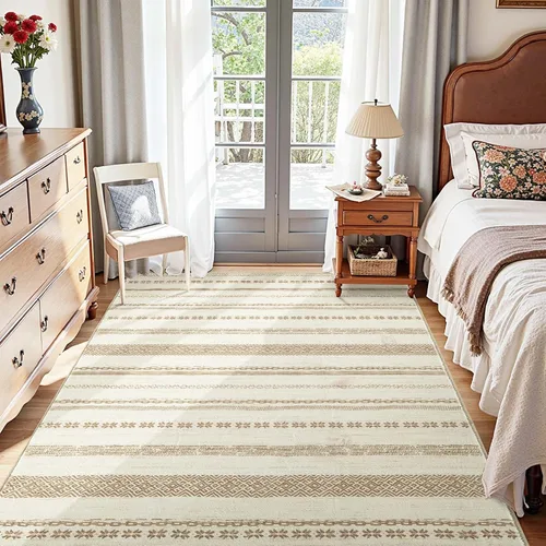 Vista 68 de jinchan - Tapete de pasillo marroquí de 2 x 6 pies con líneas, bohemio, lavable, para cocina, suave, geométrico, de lana sintética, antideslizante