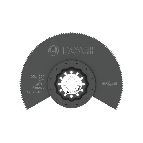 Vista 4 de Bosch OSL400F Hoja de sierra segmentada bimetálica para multiherramienta oscilante Starlock® de 4 pulgadas